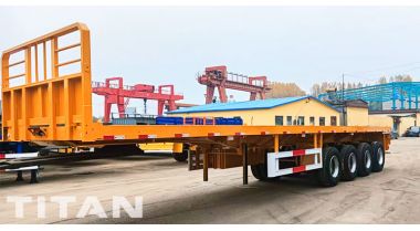 Zambian Customer Purchased a 4 Axle Flatbed Trailer