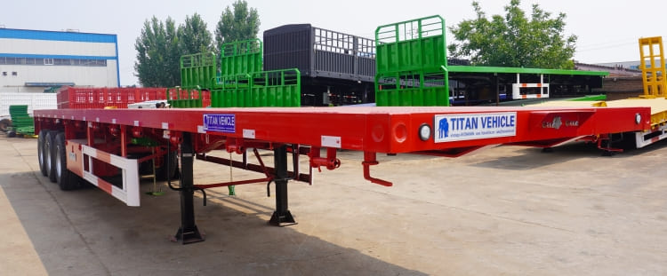 Tri Axle 40 Ft Flatbed Container Trailer prices for Sale in Ghana
