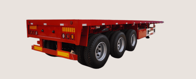 Tri Axle 40 Ft Flatbed Container Trailer prices for Sale in Ghana