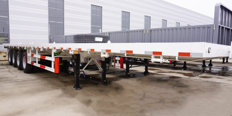 4 Axles 53 Ft Flatbed Truck Trailers for Sale Near Me in Kenya