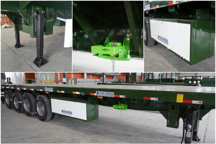 New 4 Axle 40 Ft Flatbed Trailer for Sale Price in Zimbabwe