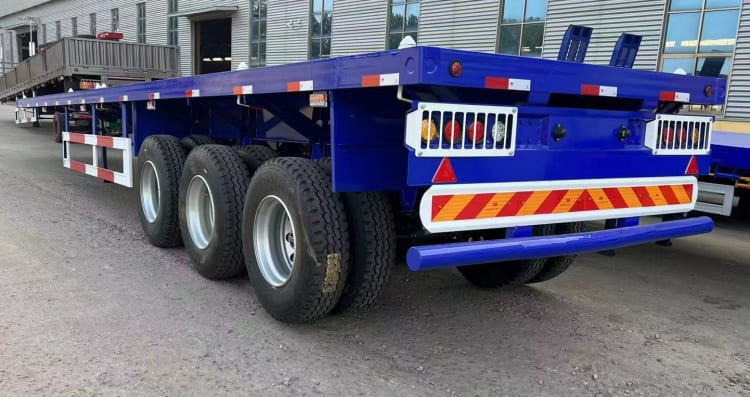 New 3 Axle 45 Ft Semi Truck Flatbed Trailers Prices for Sale in Guinea