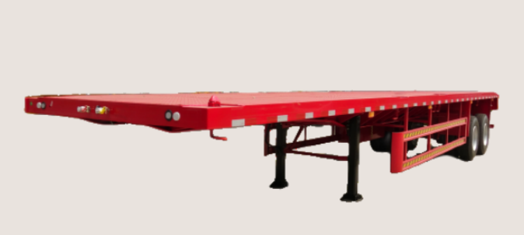 2 Axles 48 Foot Flatbed Container Trailer for Sale in Tanzania