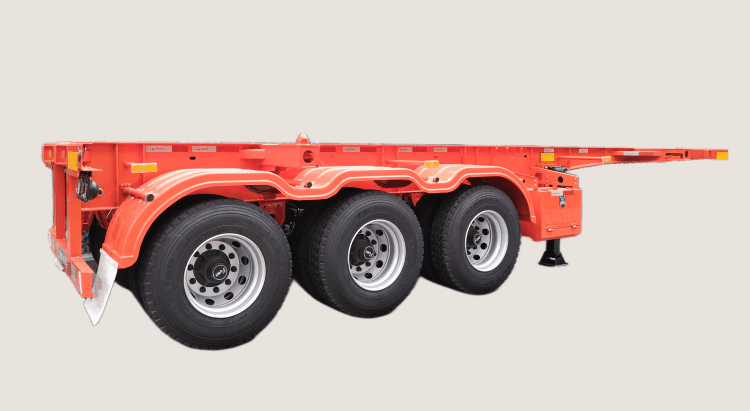 Tri Axle 20 Ft Shipping Container Chassis Trailers for Sale in Tanzania
