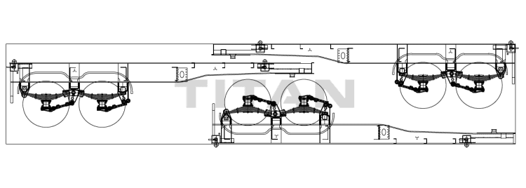 2 Axle 40 Ft Container Skeletal Semi Trailer for Sale in Senegal