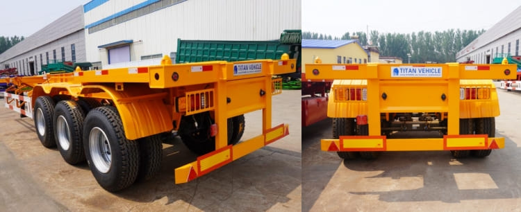 Tri Axle 40feet Skeletal Container Semi Trailer for Sale in Ghana