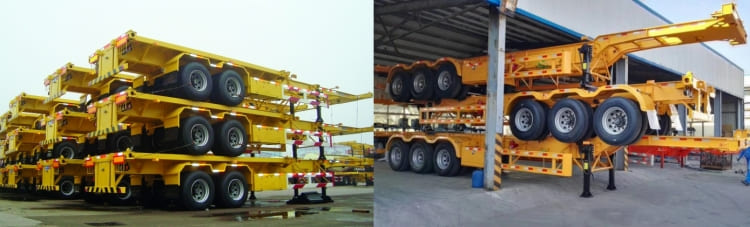 3 Axle 40ft Skeleton Semi Trailer for Sale in Mauritius