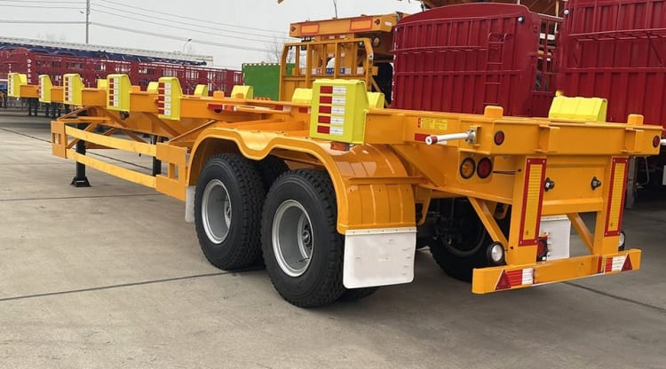 2 Axles 45 Feet Skeleton Type Terminal Trailer for Sale in Jamaica