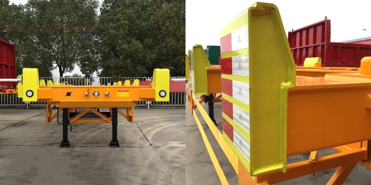2 Axles 45 Feet Skeleton Type Terminal Trailer for Sale in Jamaica