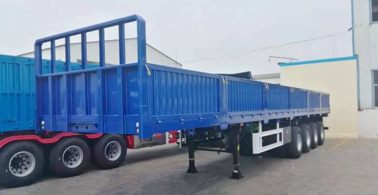 4 Axle 80 Tons Drop Side Semi Trailer for Sale in Zimbabwe