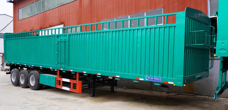 Tri Axle 50 Ton Sidewall Cargo Semi Trailer for Sale in Kenya