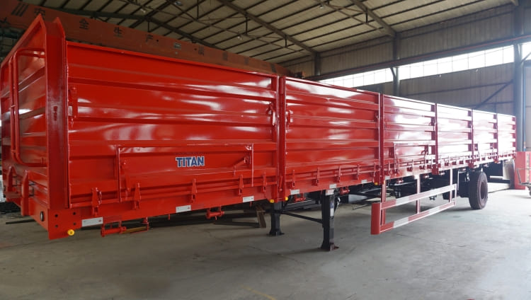 Single Tire 60 Ton Sidewall Stake Fence Semi Trailer for Sale