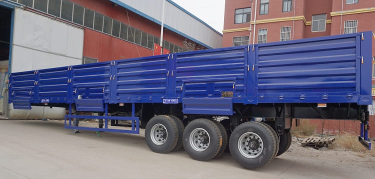 3 Axle Sidewall Semi Detachable Trailer for Sale in Namibia
