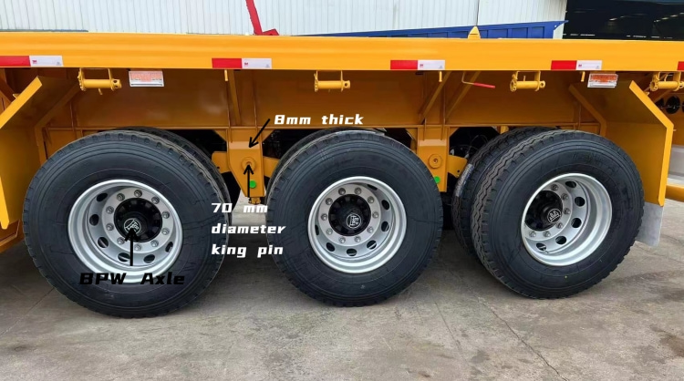 40 Foot Flatbed Semi Trailer for Sale in Zimbabwe | 3 Axle Flatbed Semi Trailer Manufacturers 
