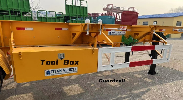 Container Skeletal Trailer Chassis | Tri Axle Skeletal Container Trailer | Multi Function Skeletal Trailer