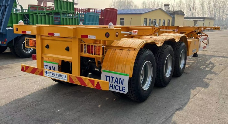 Container Skeletal Trailer Chassis | Tri Axle Skeletal Container Trailer | Multi Function Skeletal Trailer