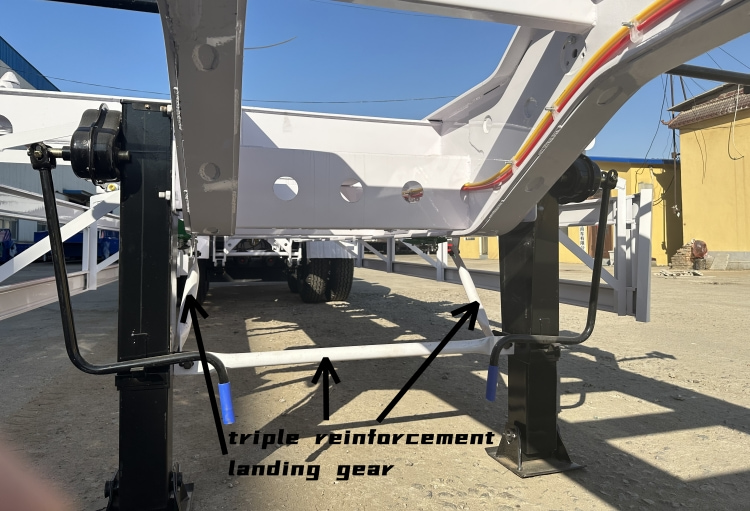 Shipping Container Transport Trailer | Gooseneck Skeletal Trailer Skeleton Semi Trailer | 40 Foot Chassis for Sale