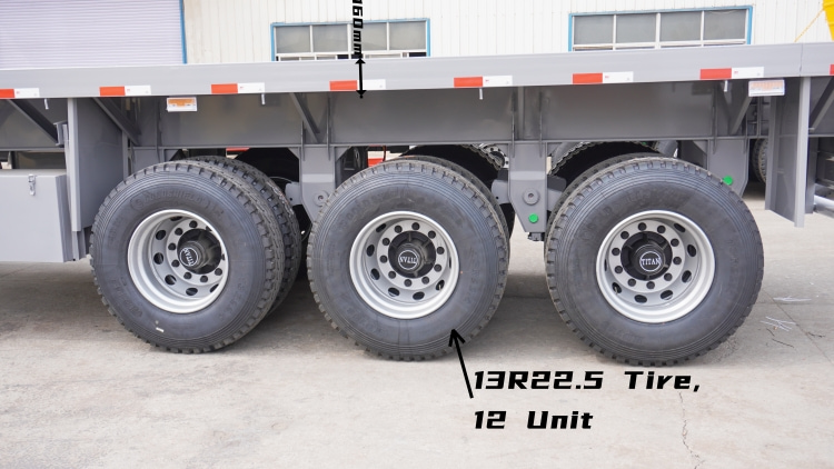 48 Ft Flatbed Trailer for Sale in Mauritius | 3 Axle Flatbed Trailers for Sale