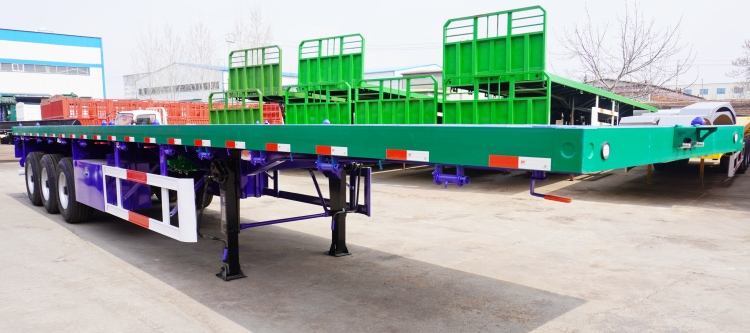 40ft Flatbed Trailer for Sale in Zimbabwe Harare | Single Tire 40 Foot Flatbed Trailer 