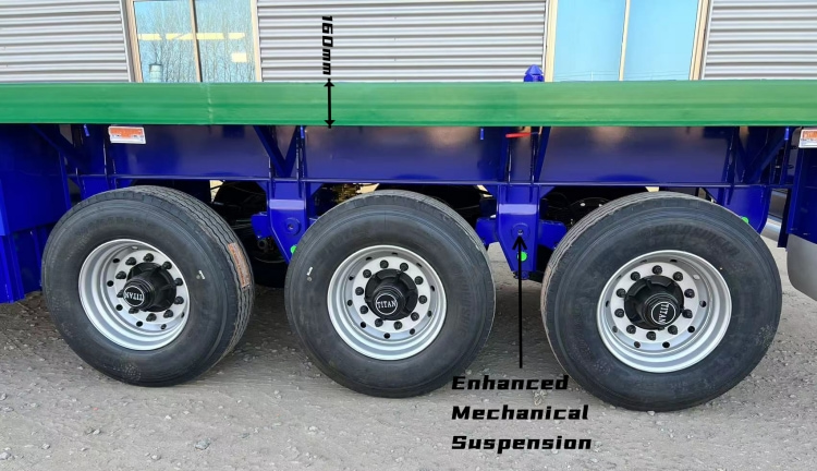 40ft Flatbed Trailer for Sale in Zimbabwe Harare | Single Tire 40 Foot Flatbed Trailer 