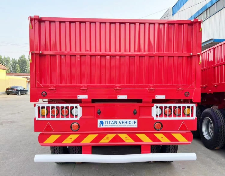 3 Axle Flatbed Semi Trailer with Side Walls for Sale in Congo