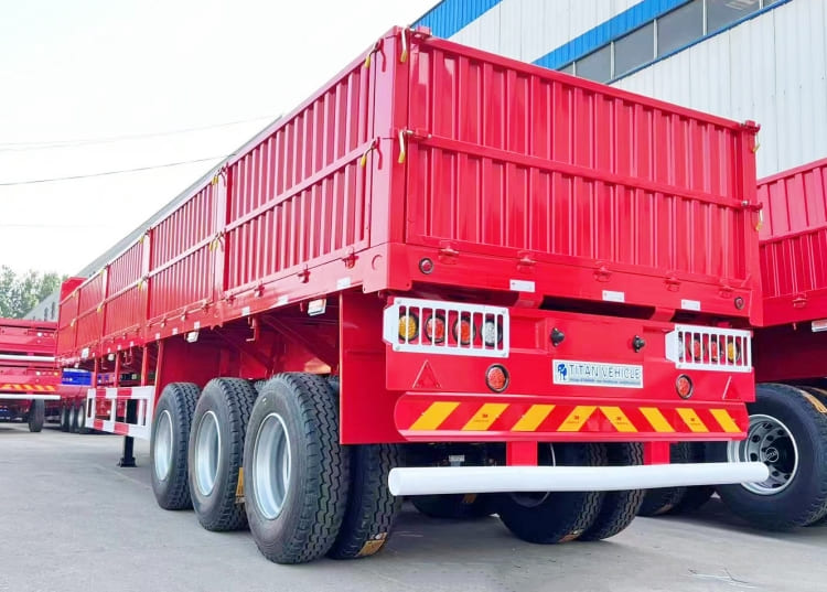 3 Axle Flatbed Semi Trailer with Side Walls for Sale in Congo