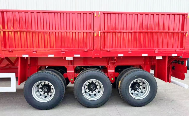 3 Axle Flatbed Semi Trailer with Side Walls for Sale in Congo