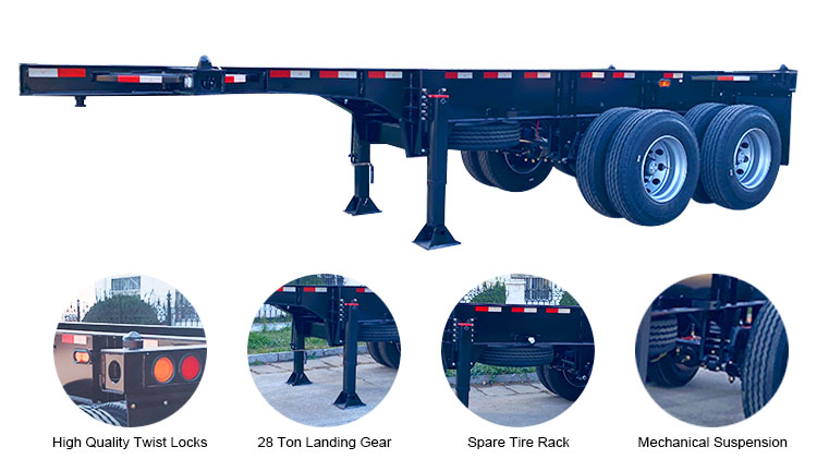 20 Ft Shipping Container Trailer for Sale in Panama