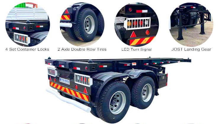 Trailer for 20 Container | 20 Shipping Container Trailer for Sale in Jamaica