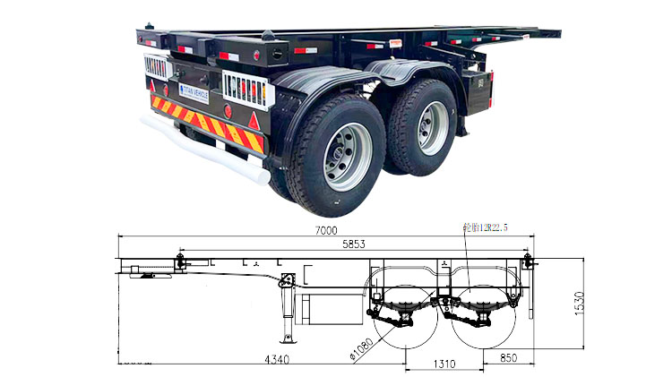 Trailer for 20 Container | 20 Shipping Container Trailer for Sale in Jamaica