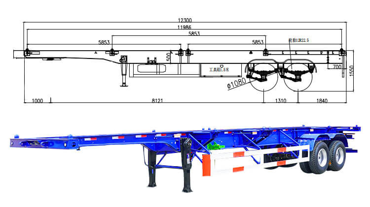 40ft Container Trailer Price | 40ft Container Trailer for Sale in Jamaica
