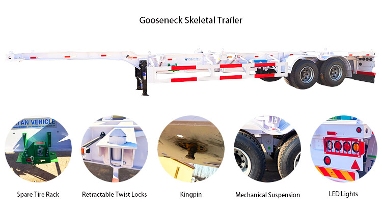 40 Ft Chassis for Sale | 40 Ft Shipping Container Trailer for Sale in Panama