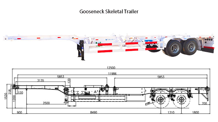 40 Ft Chassis for Sale | 40 Ft Shipping Container Trailer for Sale in Panama