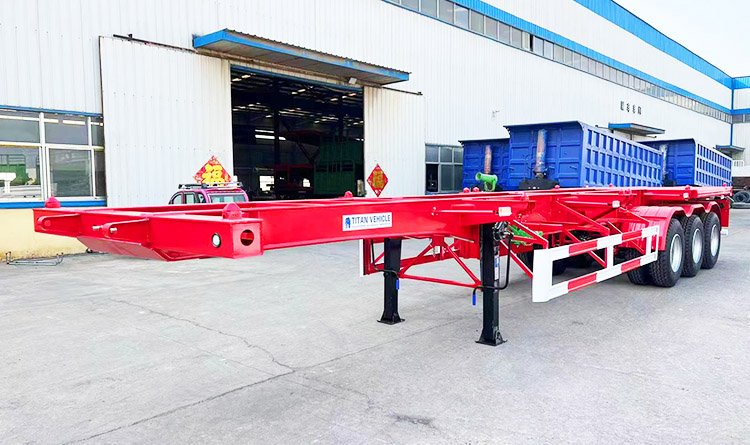 3 Axle Container Chassis | 40 Ft Tri Axle Chassis for Sale in Guam