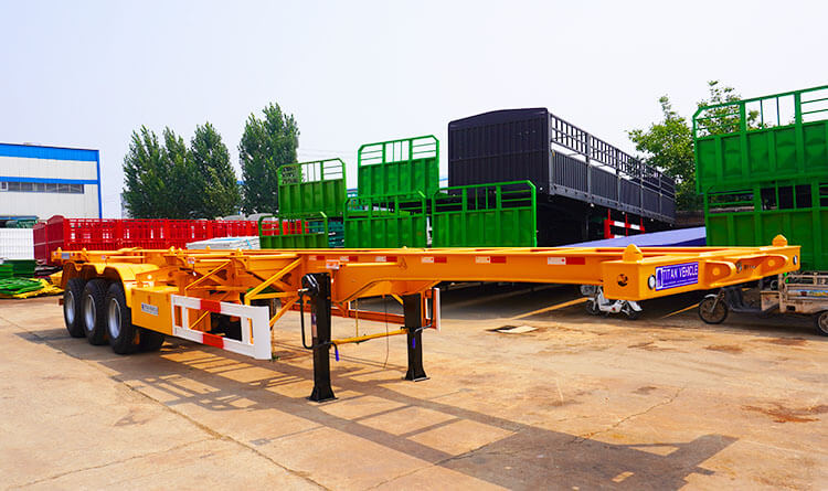 12m Tri Axle Skeletal Trailer for Sale in Tanzania