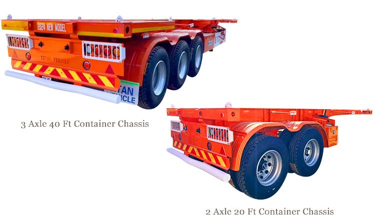 20 40 Tri Axle Chassis for Sale in Mexico