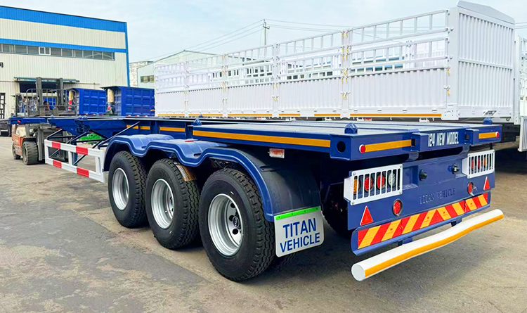 3 Axle 40 Shipping Container Chassis for Sale in Jamaica