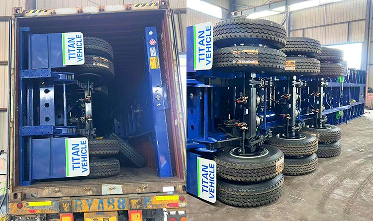 3 Axle 40 Shipping Container Chassis for Sale in Jamaica