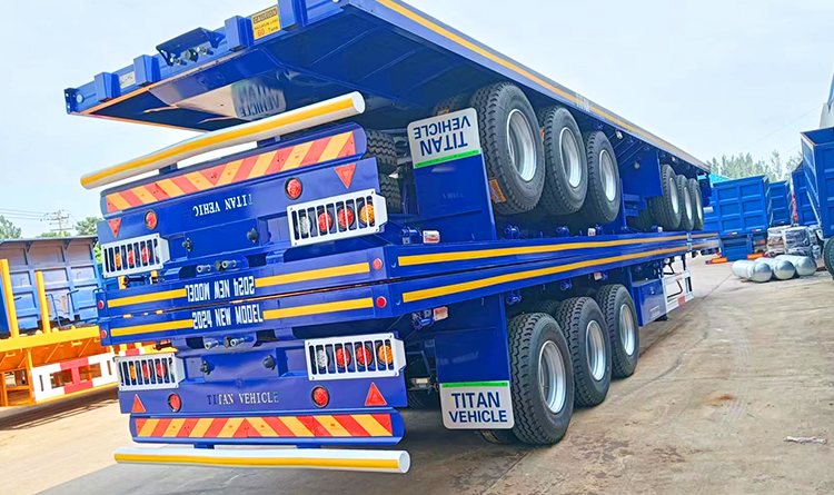 3 Axle 40 Ft Flatbed Semi Trailer for Sale in Nigeria