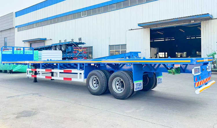 2 Axle Flatbed Truck Trailer for Sale in Zambia