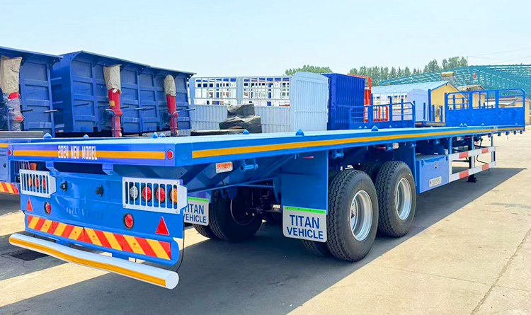 2 Axle Flatbed Truck Trailer for Sale in Zambia