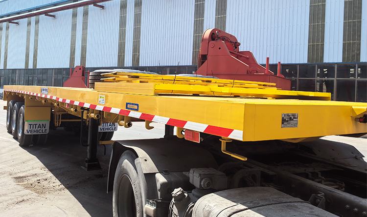 3 Axle Extendable Flatbed Trailer for Sale in Mexico