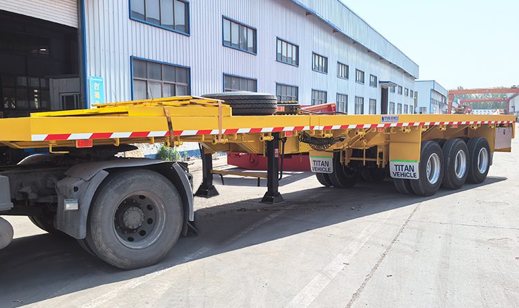 3 Axle Extendable Flatbed Trailer for Sale in Mexico
