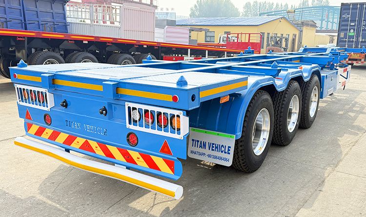3 Axle 40 Foot Container Chassis Trailer for Sale in Angola