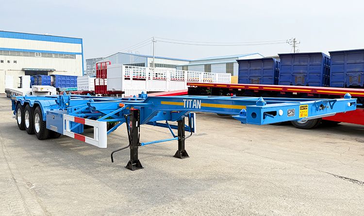 3 Axle 40 Foot Container Chassis Trailer for Sale in Angola