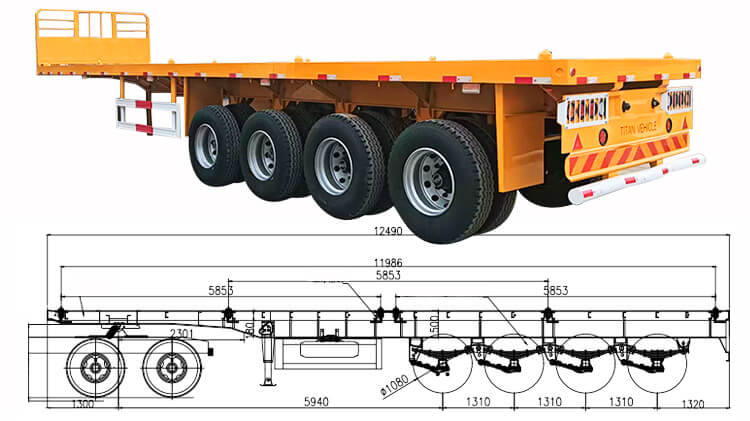 Heavy Duty Flatbed Trailer for Sale Near Me in Sierra Leone
