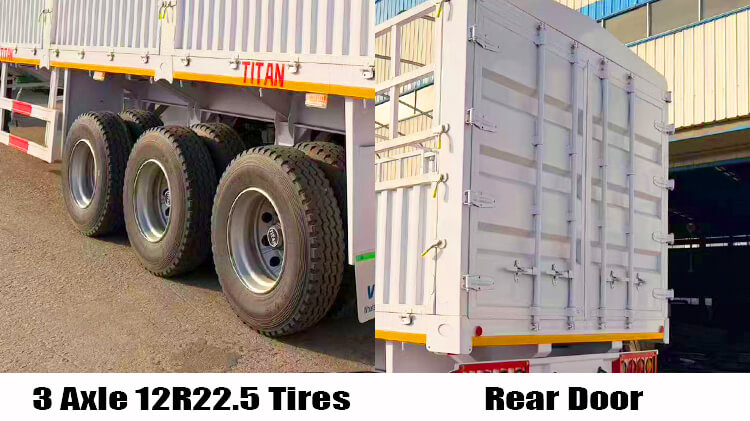 3 Axle Fence Semi Trailer for Sale in Bolivia