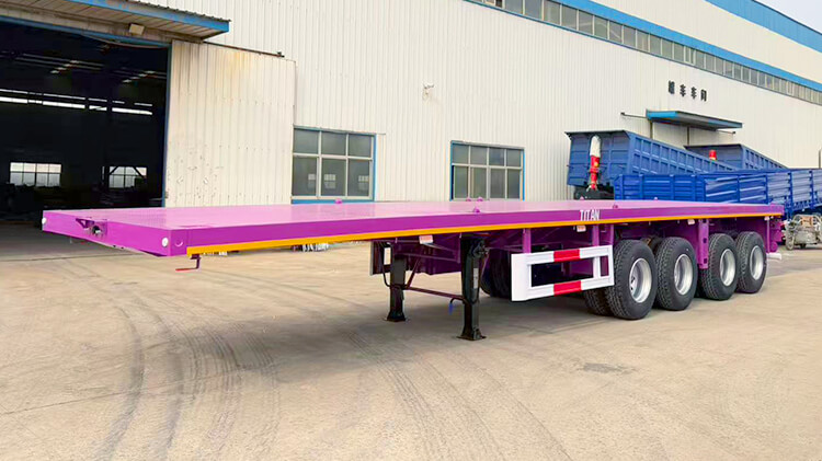 Titan 4 Axle Flatbed Trailer for Sale Price in Saint Martin