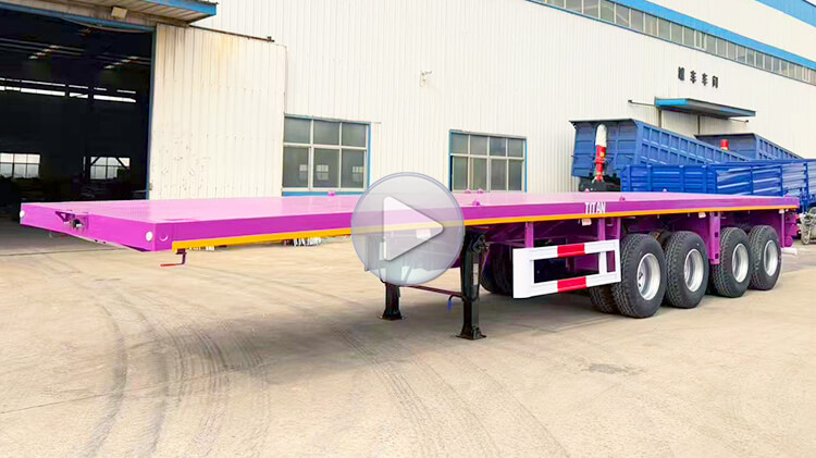 Titan 4 Axle Flatbed Trailer for Sale Price in Saint Martin