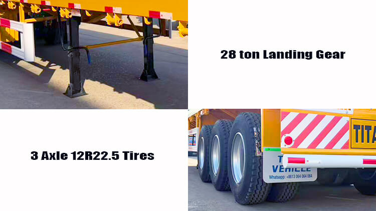 Titan Tri Axle Flatbed Trailer for Sale in El Salvador